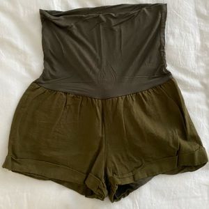 PinkBlush Maternity Linen Shorts Size S